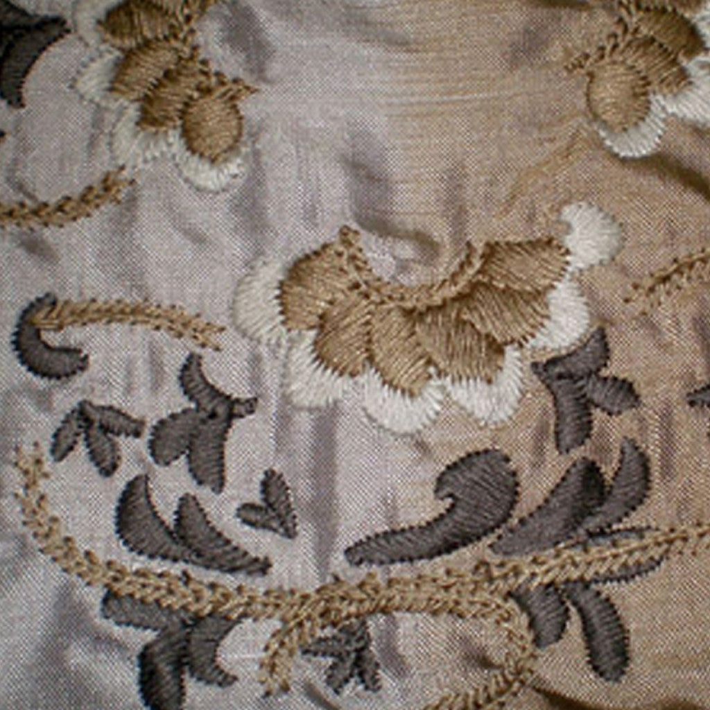 Burgandy Ombre Silk Embroidered Dress - Shubrah