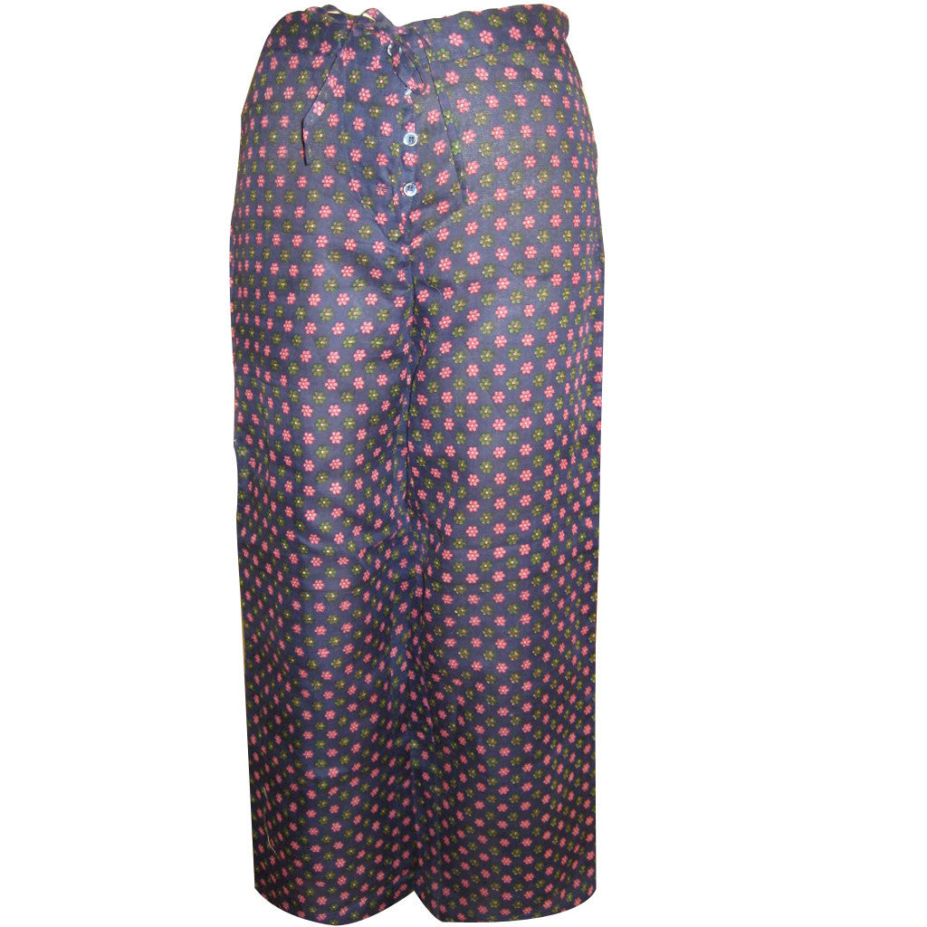 Blue Kota Upcycled Cotton Pant - Shubrah
