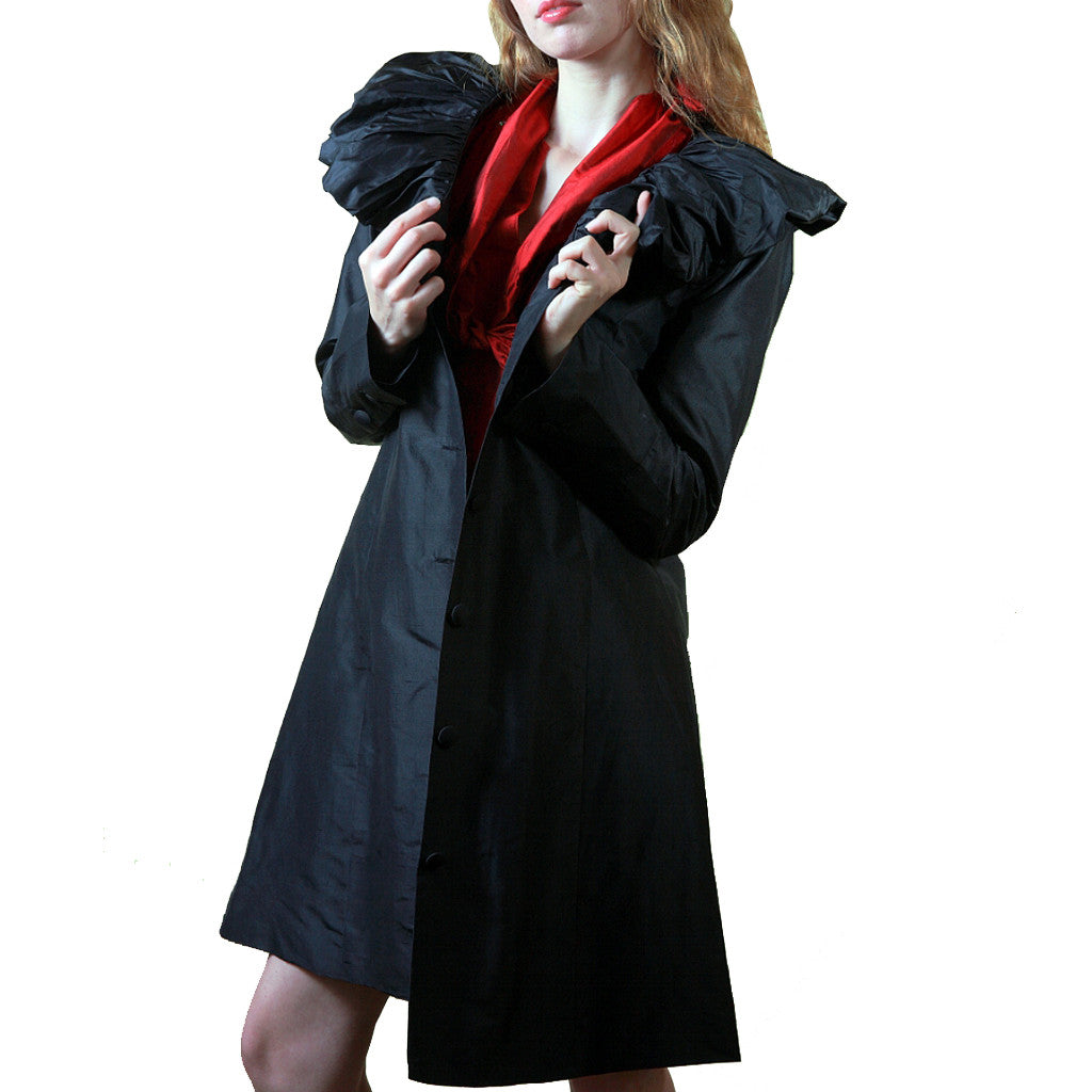 Kala Koyela Black Long Jacket - Shubrah