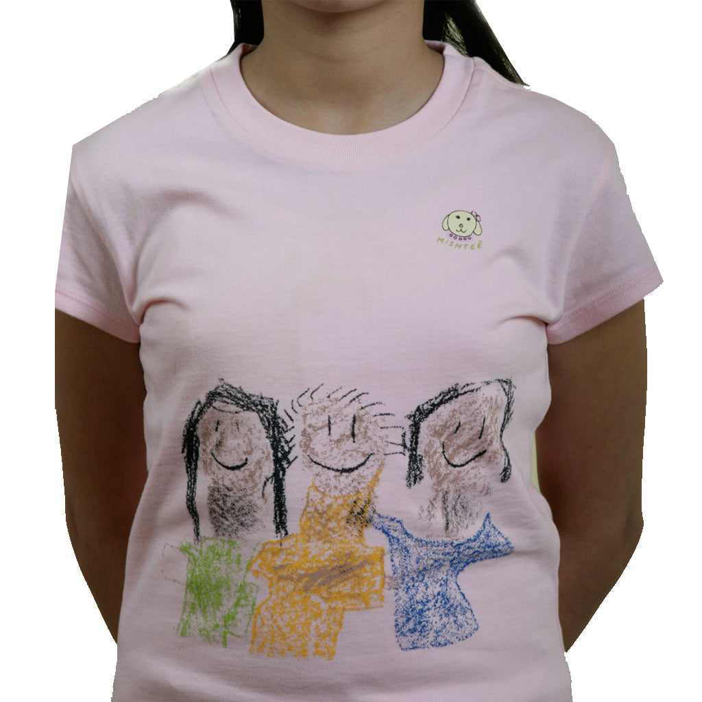 Pink Girls Organic Cotton Friends Tee - Shubrah