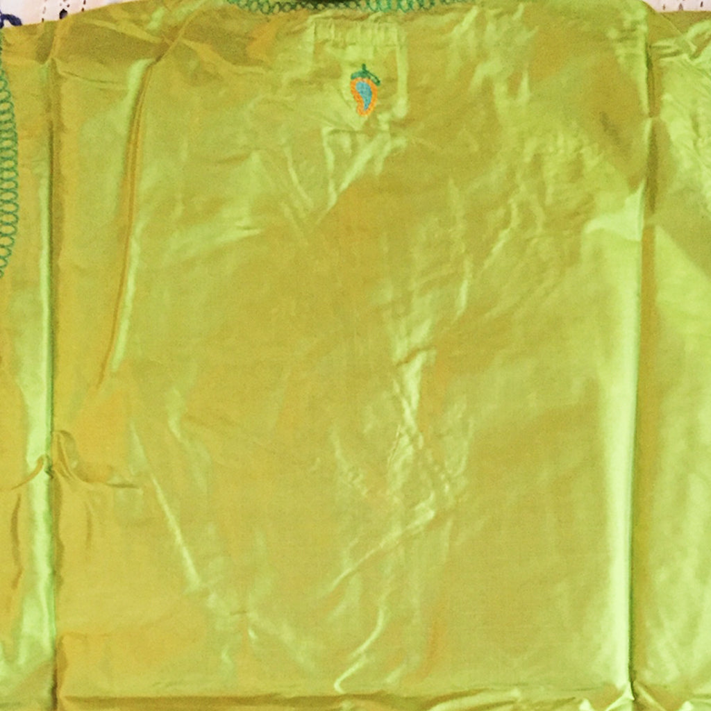 Green Silk Kids' Kurta Shirt - Shubrah